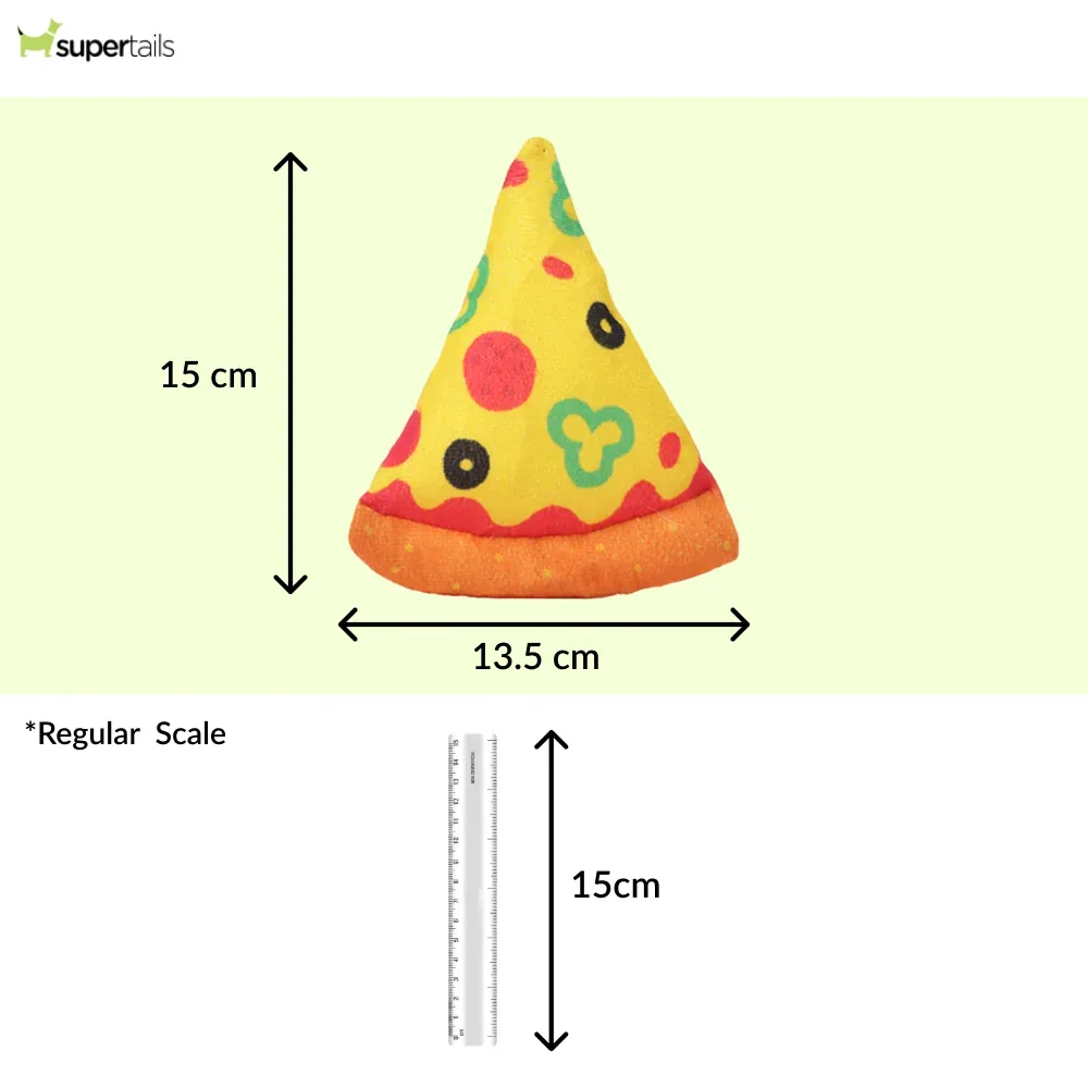 Skatrs Pizza Plush Toy for Dogs - Image 2