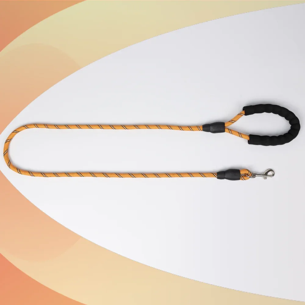 Skatrs Reflective Nylon Rope Leash for Dogs (Orange) - Image 2