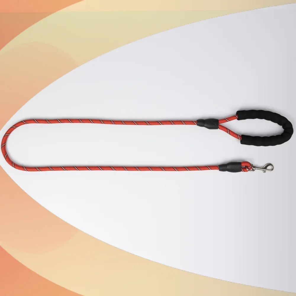 Skatrs Reflective Nylon Rope Leash for Dogs (Red) - Image 2