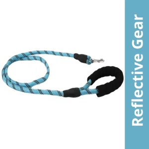 Skatrs Reflective Nylon Rope Leash for Dogs (Sky Blue)