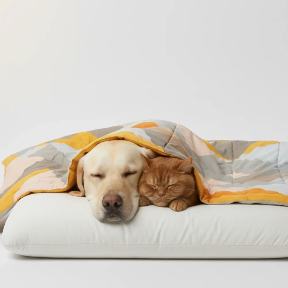 Skatrs Sunshine Snuggle Blanket for Dogs & Cats (Yellow)