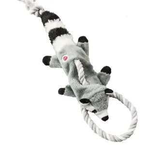 Skinneeez Tugs Dog Toy Forest Raccoon Multi-Color 14 in