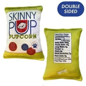 Skinny Pup Pupcorn Dog Toy Large (Double Sided)