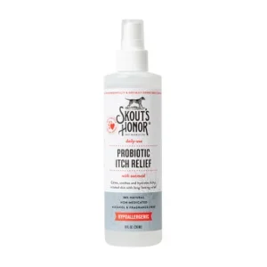 Skout's Honor Daily Use Hypoallergenic Probiotic Itch Relief Spray for Dogs & Cats