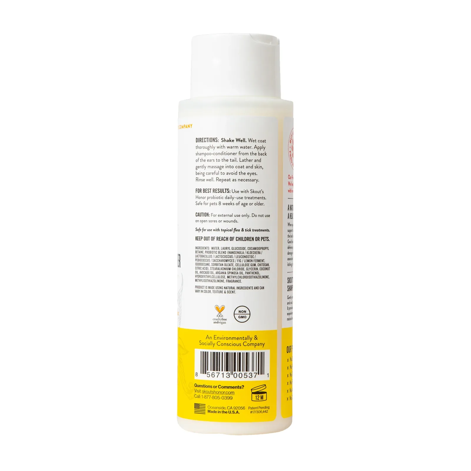 Skouts Honor Probiotic Shampoo Plus Conditioner Honeysuckle - Image 2