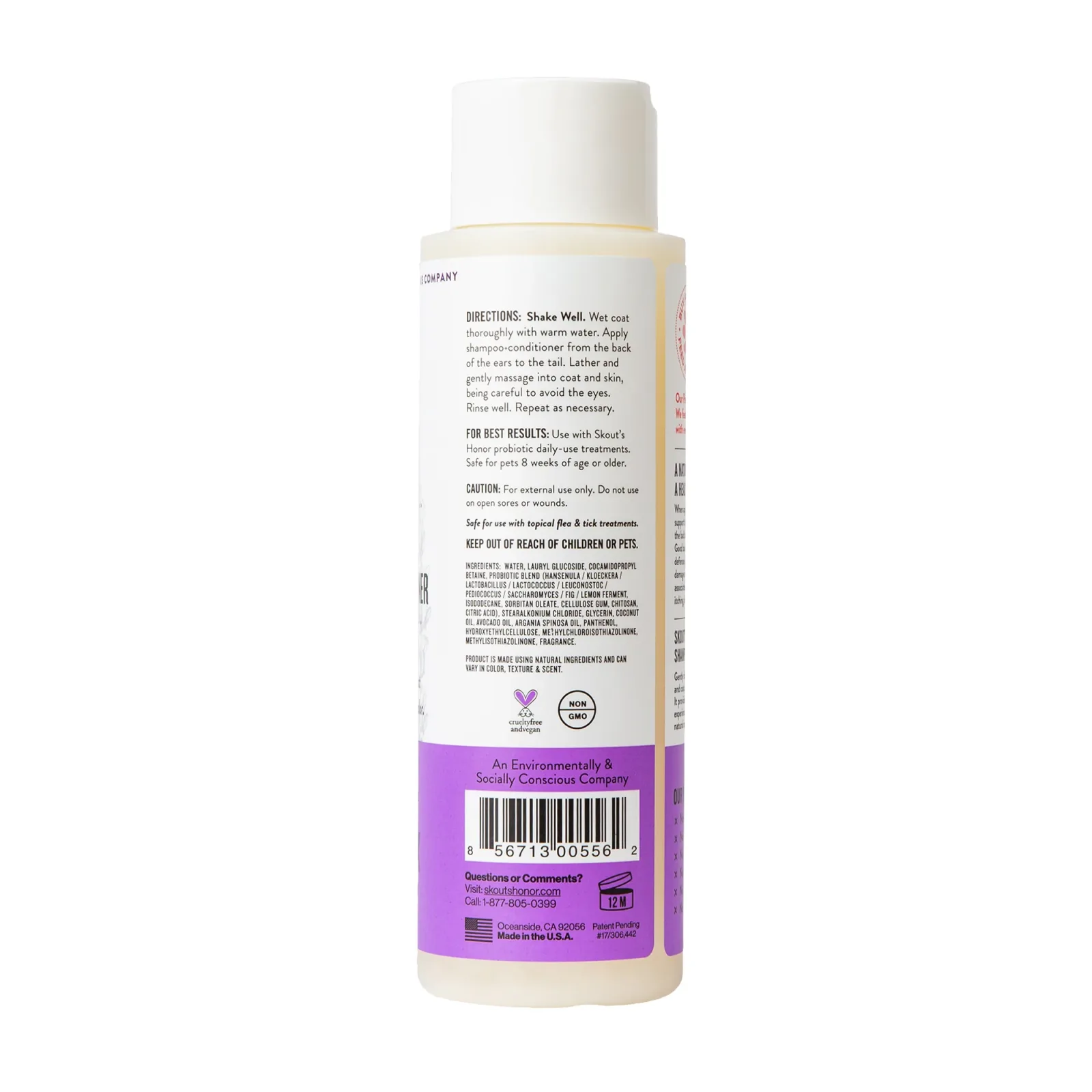 Skouts Honor Probiotic Shampoo Plus Conditioner Lavender - Image 2