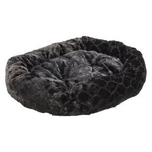 Sleep Zone Diamond Cut Lounger Dog Bed, 27 inch Black