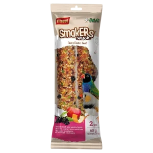 Smakers Zebra Finch Fruit Treat Sticks, 2 Pack, by A&E Cage Co