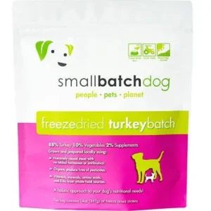 Small Batch Dog Freeze Dried Turkey Sliders 14oz {L+x}
