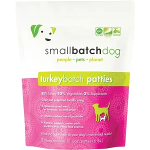 Small Batch Dog Frozen Turkey Patties 6lb SD-5