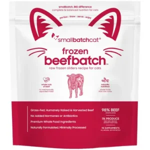 Smallbatch Beefbatch Sliders Raw Frozen Cat Food