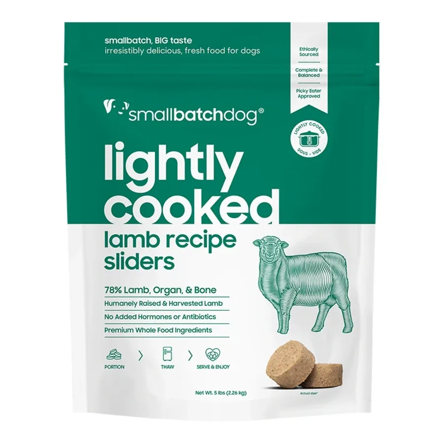 SMALLBATCH DOG FROZEN LIGHTLY COOKED LAMB 5LB SD-5