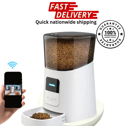 Smart Pet Feeding Bundle – Automatic Pet Feeder + Water Bottle + Drinking Fountain | PawVortex