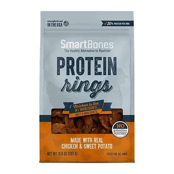SmartBones Protein Rings Chicken, Sweet Potato, 10.5 oz.
