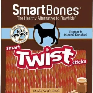 SmartBones Twists Peanut Butter 50 Pk {L+1 } 923152