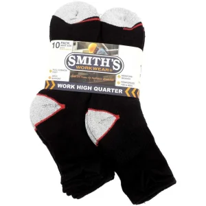 Smith's Workwear Men's Work Socks High Quarter 10 pk.