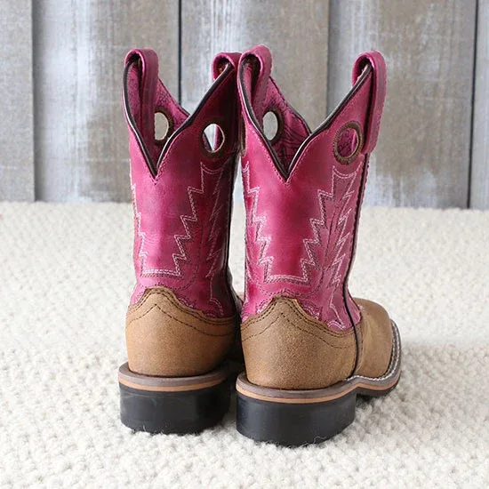 Smoky Mountain Distressed Pink Tracie Kids' Boots - Image 2