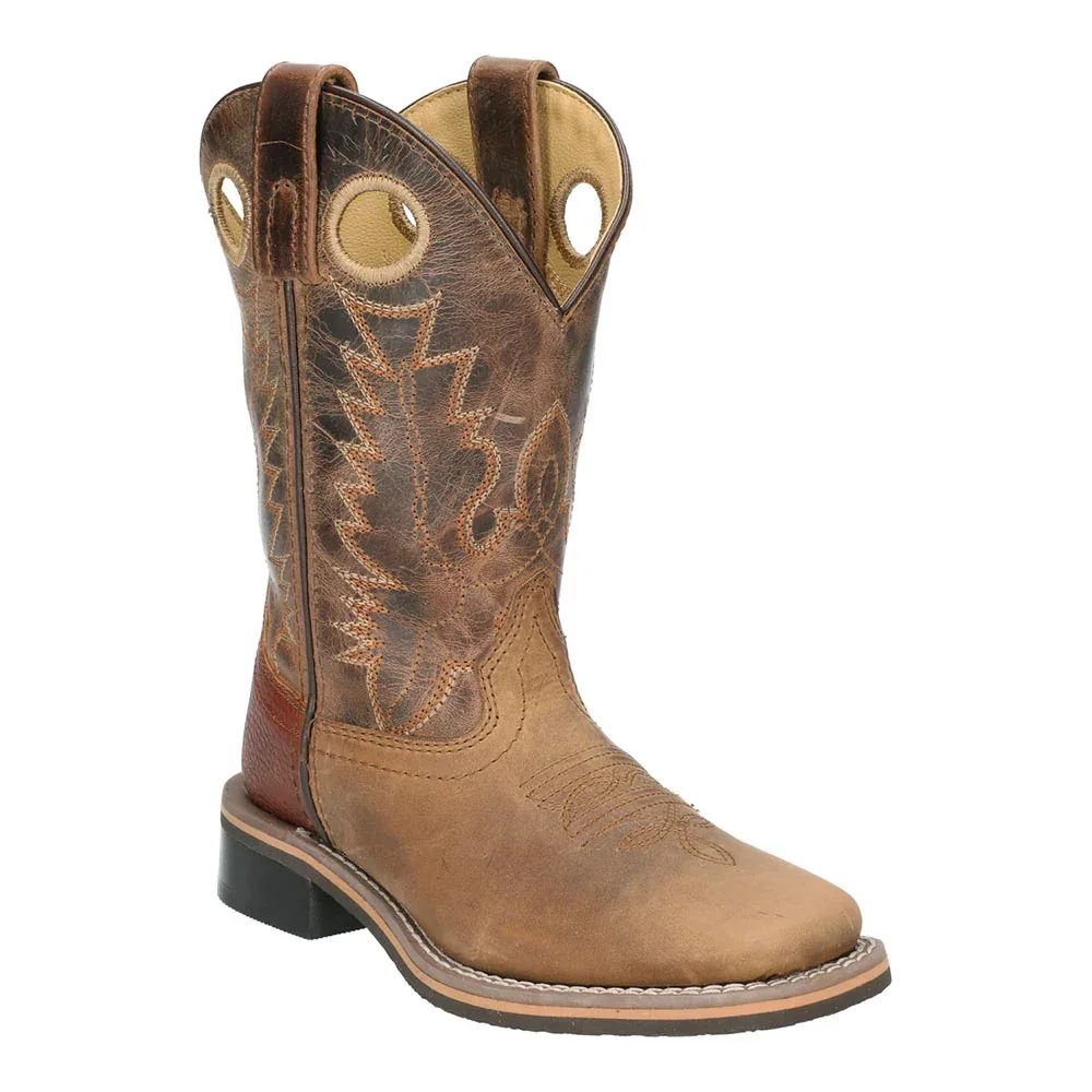 Smoky Mountain Kid's Jesse Distressed Brown Boots