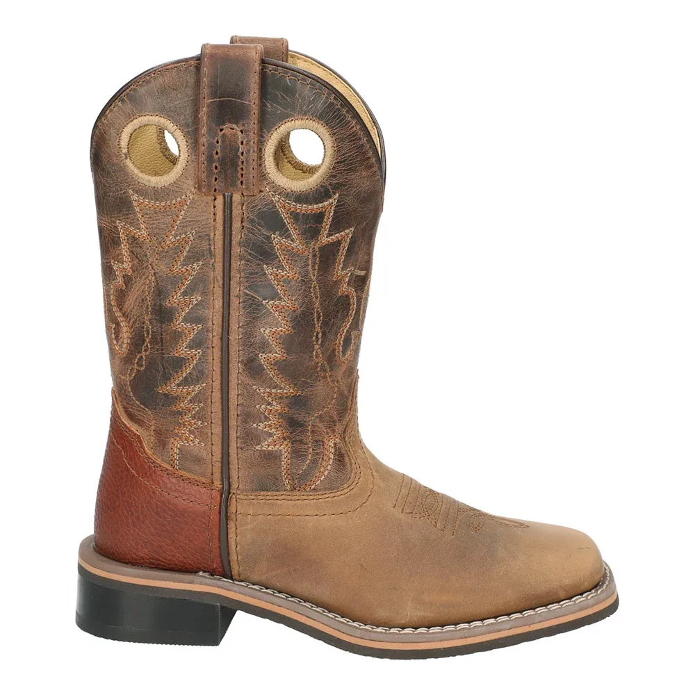 Smoky Mountain Kid's Jesse Distressed Brown Boots - Image 2