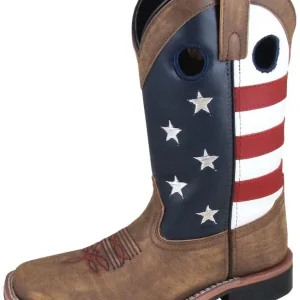 Smoky Mountain Ladies Stars/Stripes Sq Boots