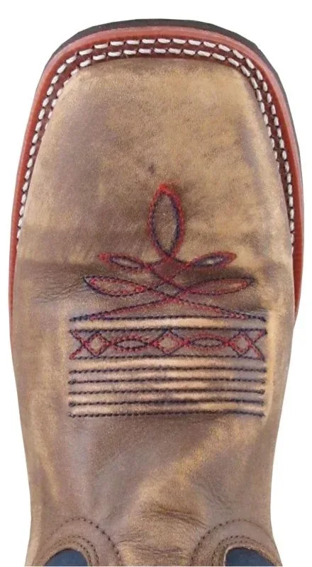 Smoky Mountain Mens Stars/Stripes Sq Boots - Image 2