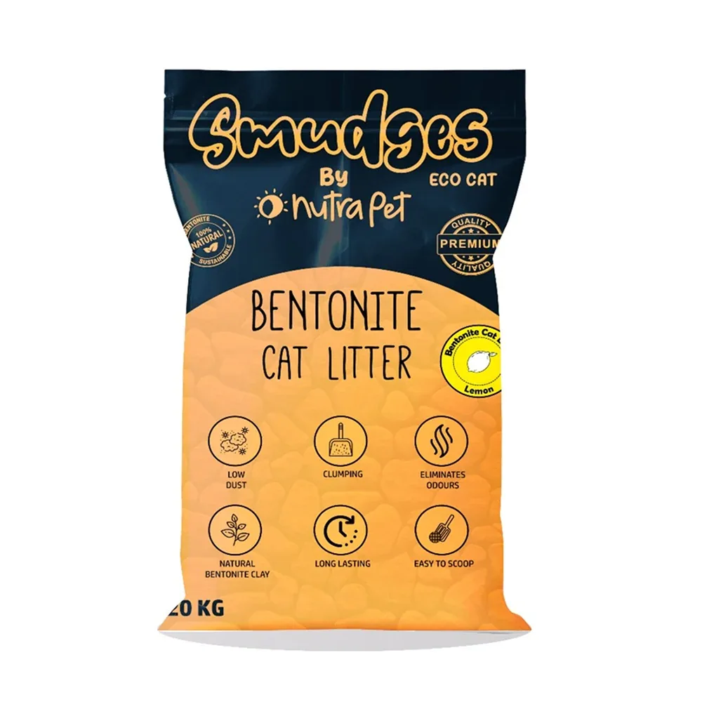 Smudges Eco Lemon Scented Bentonite Clumping Cat Litter