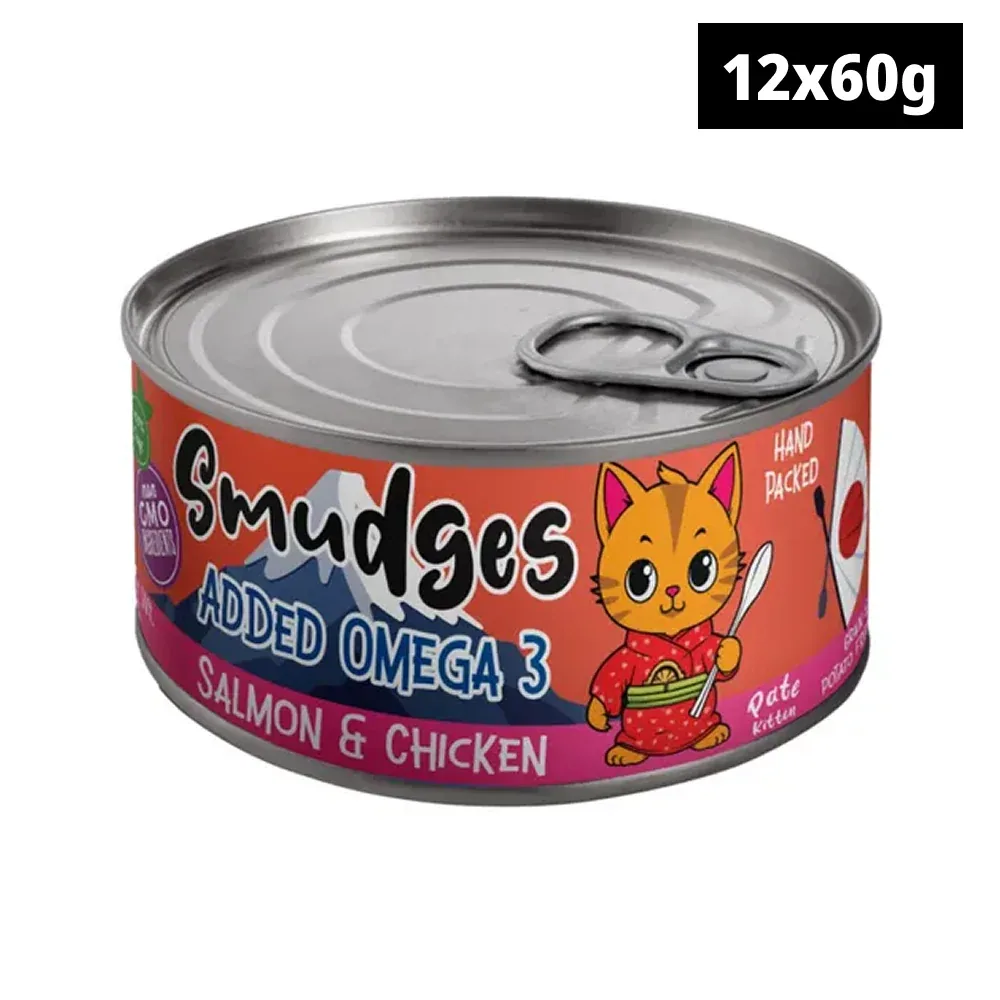 Smudges Salmon Pate Mixed with Shredded Chicken Kitten Wet Food - Image 2
