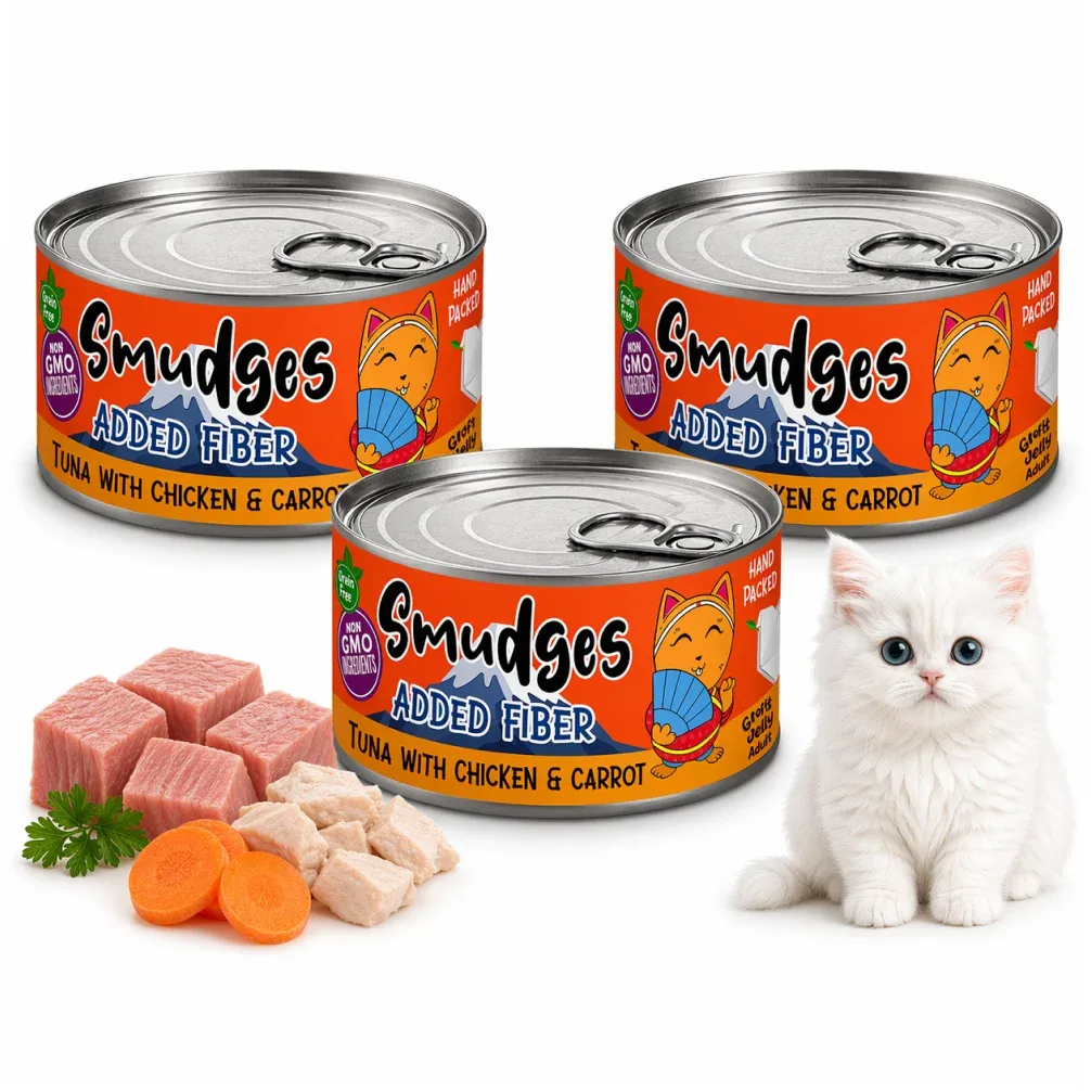 Smudges Tuna Flakes with Chicken and Carrot in Gravy Adult Cat Wet Food