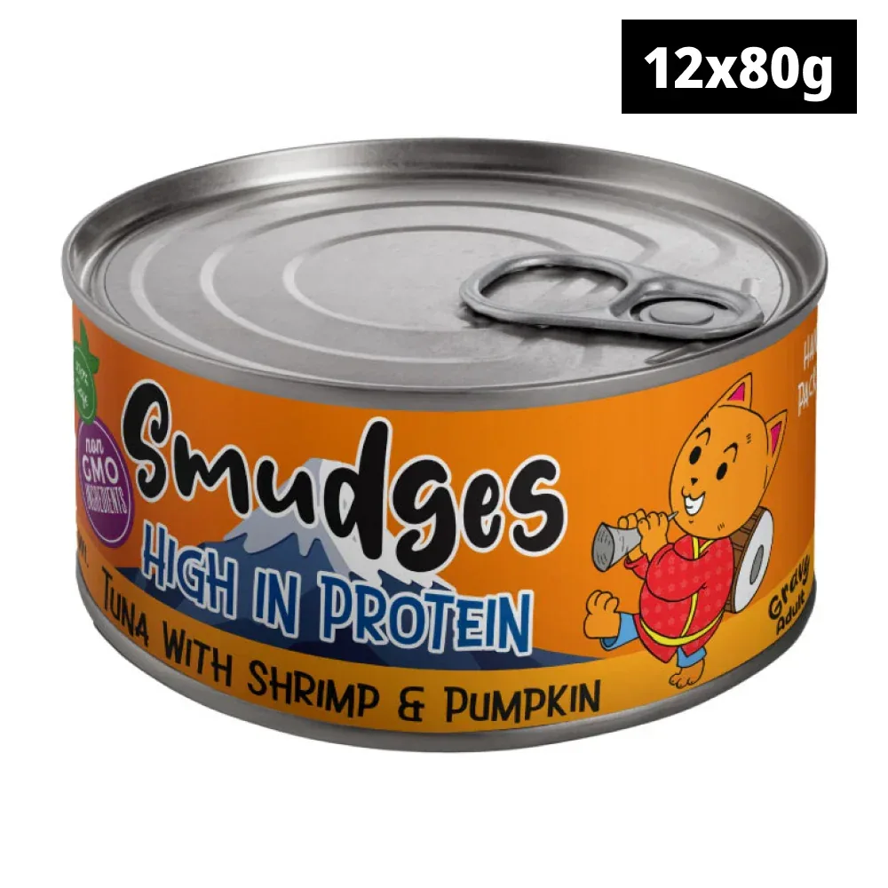 Smudges Tuna Flakes with Shrimp and Pumpkin in Gravy Adult Cat Wet Food - Image 2