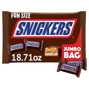 Snickers Fun Size Chocolate Candy Jumbo Bag 18.71 oz.