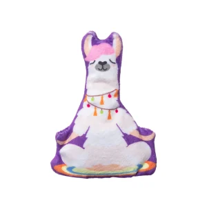 Snugarooz Kitty Llamaste w/Catnip Plush Cat Toy 4 in