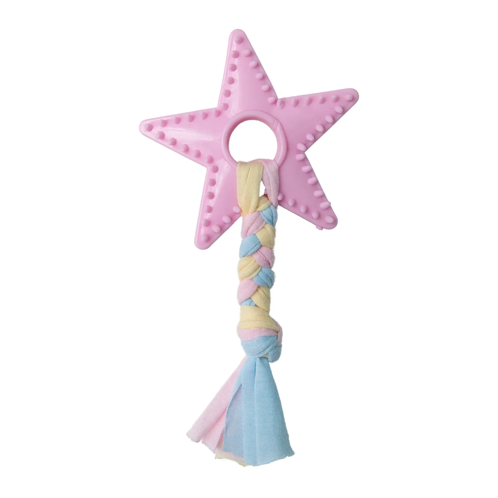 Snugarooz Lil Star Chew TPR Dog Toy Pink 3.5 in