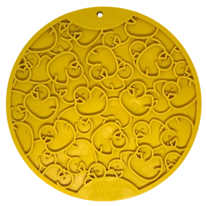 SodaPup Duckies eMat Enrichment Lick Mat with Suction Cups, 8 in
