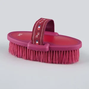 Soft-Touch Body Brush Wine & Fuchsia