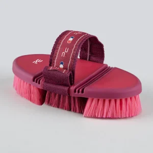 Soft-Touch Flexi Body Brush Wine & Fuchsia