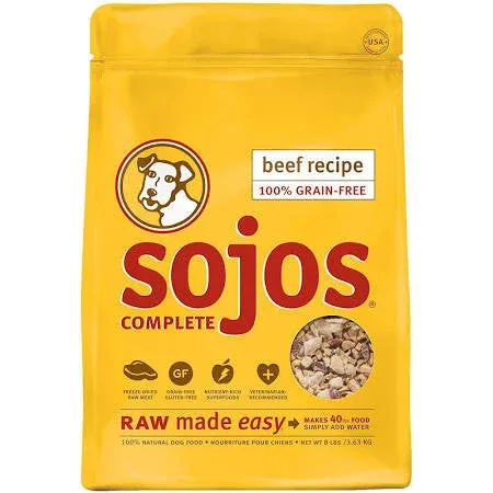Sojos Complete Adult Dog Food - Beef 1.75lb {L+1x} 557125