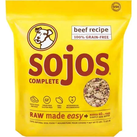 Sojos Complete Adult Dog Food - Beef 7lb {L+1x} 557126 - Image 2