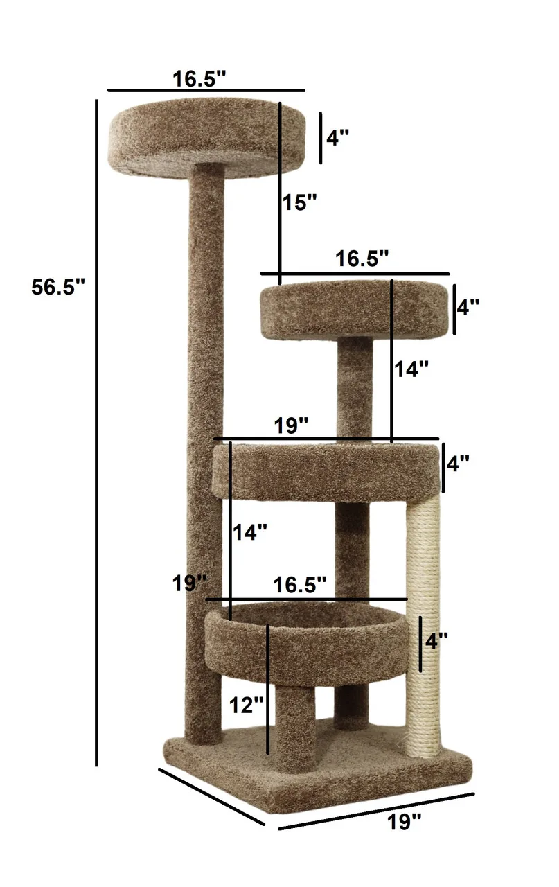 Solid Wood Cat Climbing Tree - Image 2
