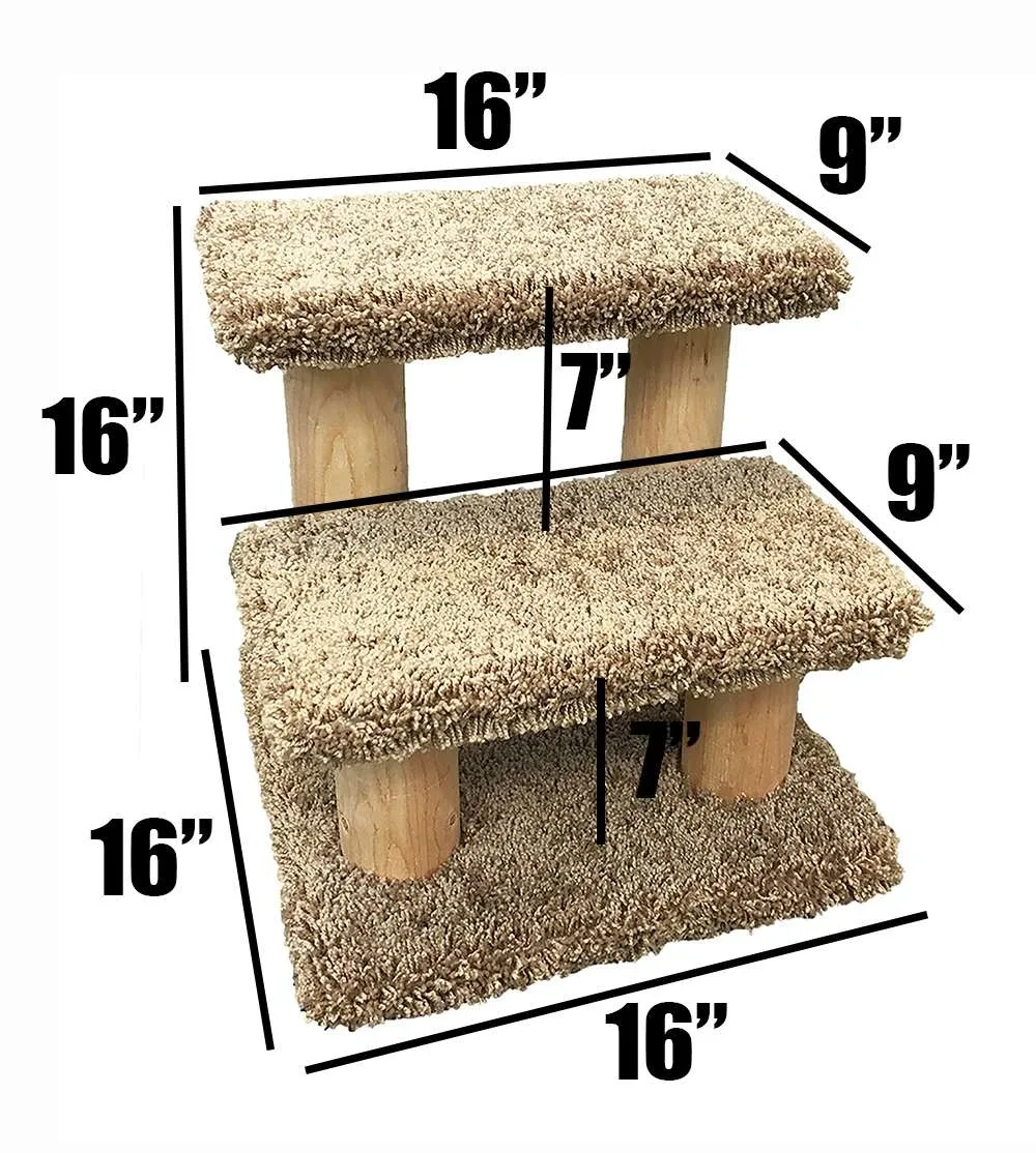 Solid Wood Cat Stairs for Senior Cats - Image 2