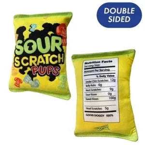 Sour Scratch Pups Dog Toy Small (Double Sided)
