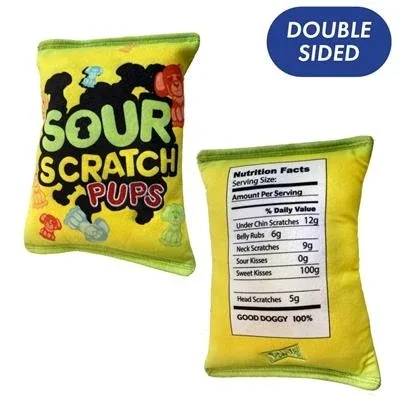 Sour Scratch Pups Dog Toy Small (Double Sided)