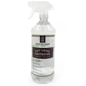 Spiffy Paw Rosemary + Eucalyptus Pet Urine Destroyer Spray Formulated for Dogs & Cats