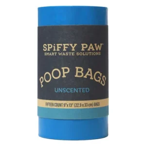 Spiffy Paw Unscented Recycled Poop Bags for Waste Disposal