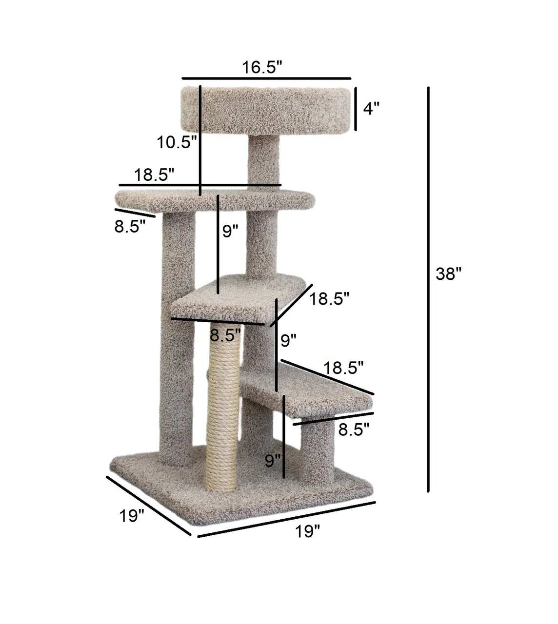 Spiral Cat Tree with Stairs for Senior Cats & Kittens - Image 2