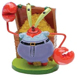 SpongeBob Mr. Krabs Aquarium Ornament Multi-Color, 2 in, Mini - Image 2