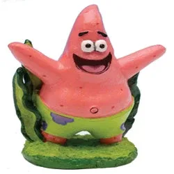 SpongeBob Patrick Aquarium Ornament, Green, Pink, 2 in, Mini - Image 2