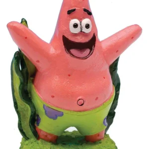 SpongeBob Patrick Aquarium Ornament, Green, Pink, 2 in, Mini