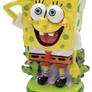 SpongeBob Square Pants Aquarium Ornament Multi-Color, 2 in, Mini