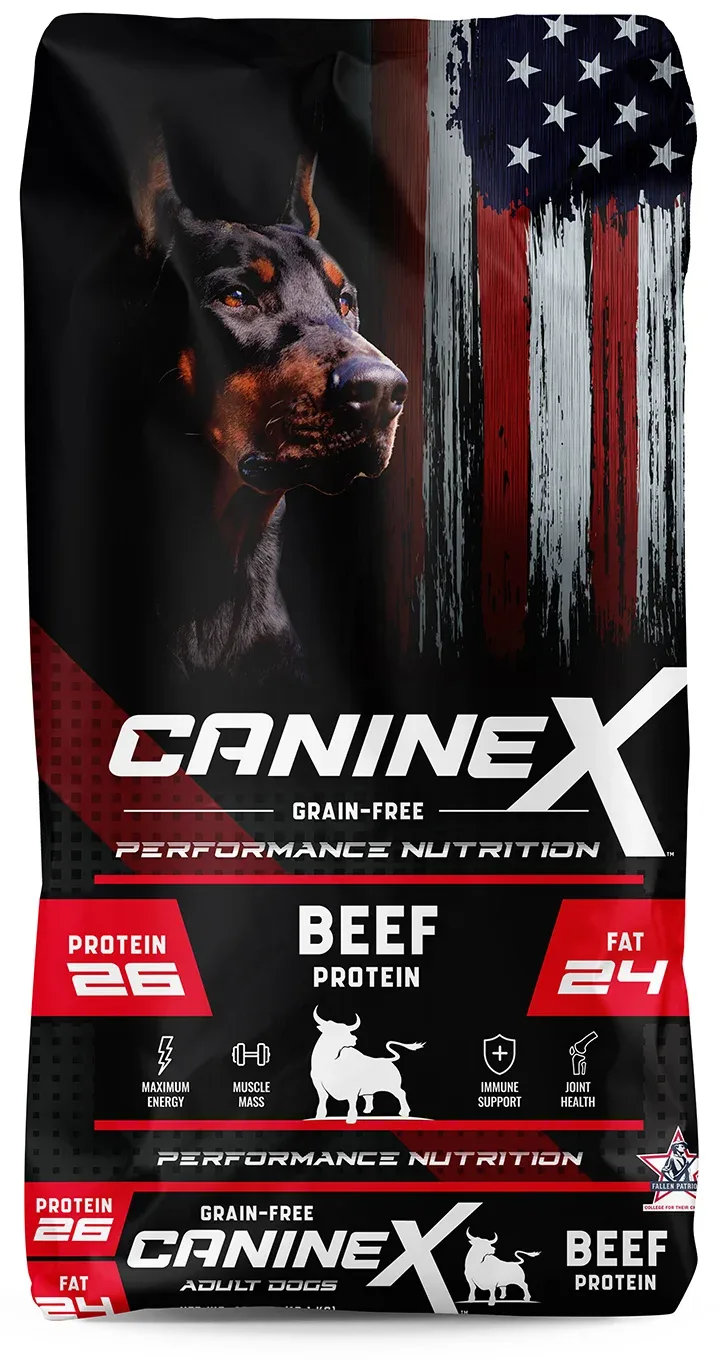 SPORTMIX CanineX Grain Free Performance Nutrition Dry Dog Food Beef Protein 40 lb