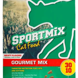 Sportmix Gourmet Mix Dry Cat Food Meaty Flavors 15 lb